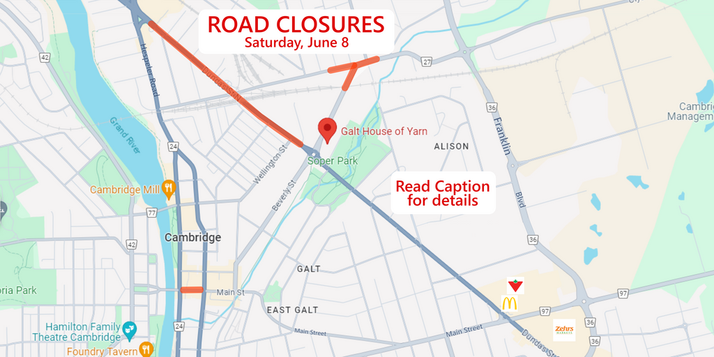 Road Closures - June 8th, 2024
