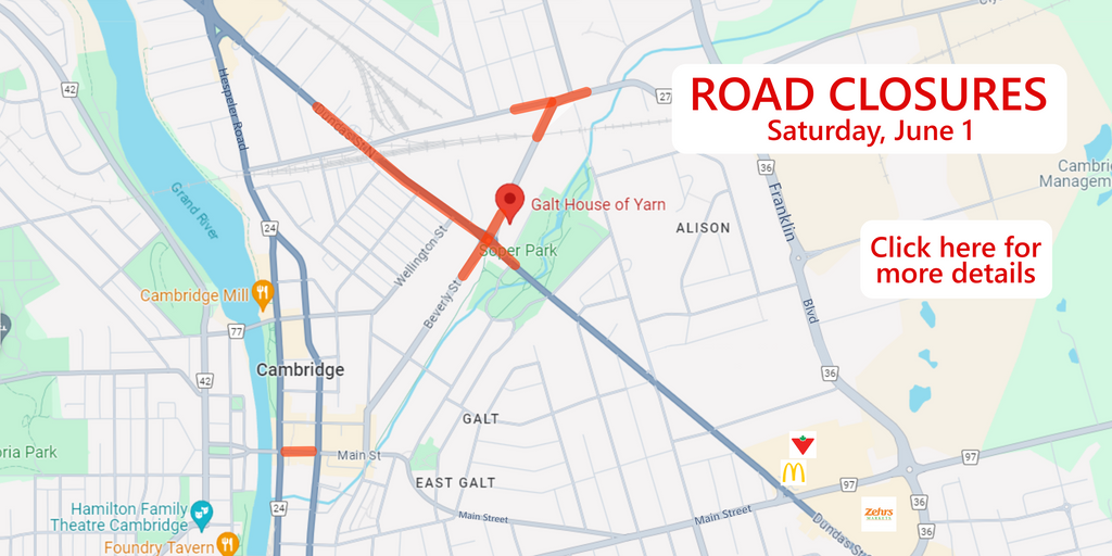 Road Closures, June 1st, 2024
