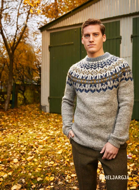 Heljargjá Sweater Yarn Pack (Grey)