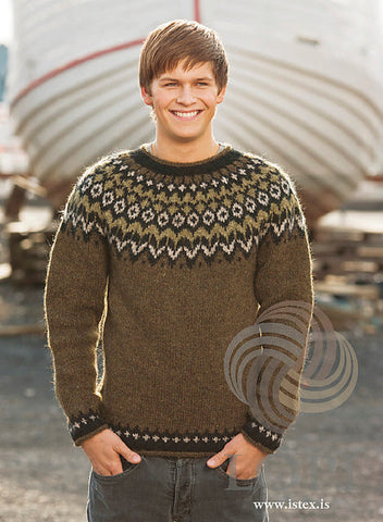 Riddari Sweater Yarn Pack (Green)