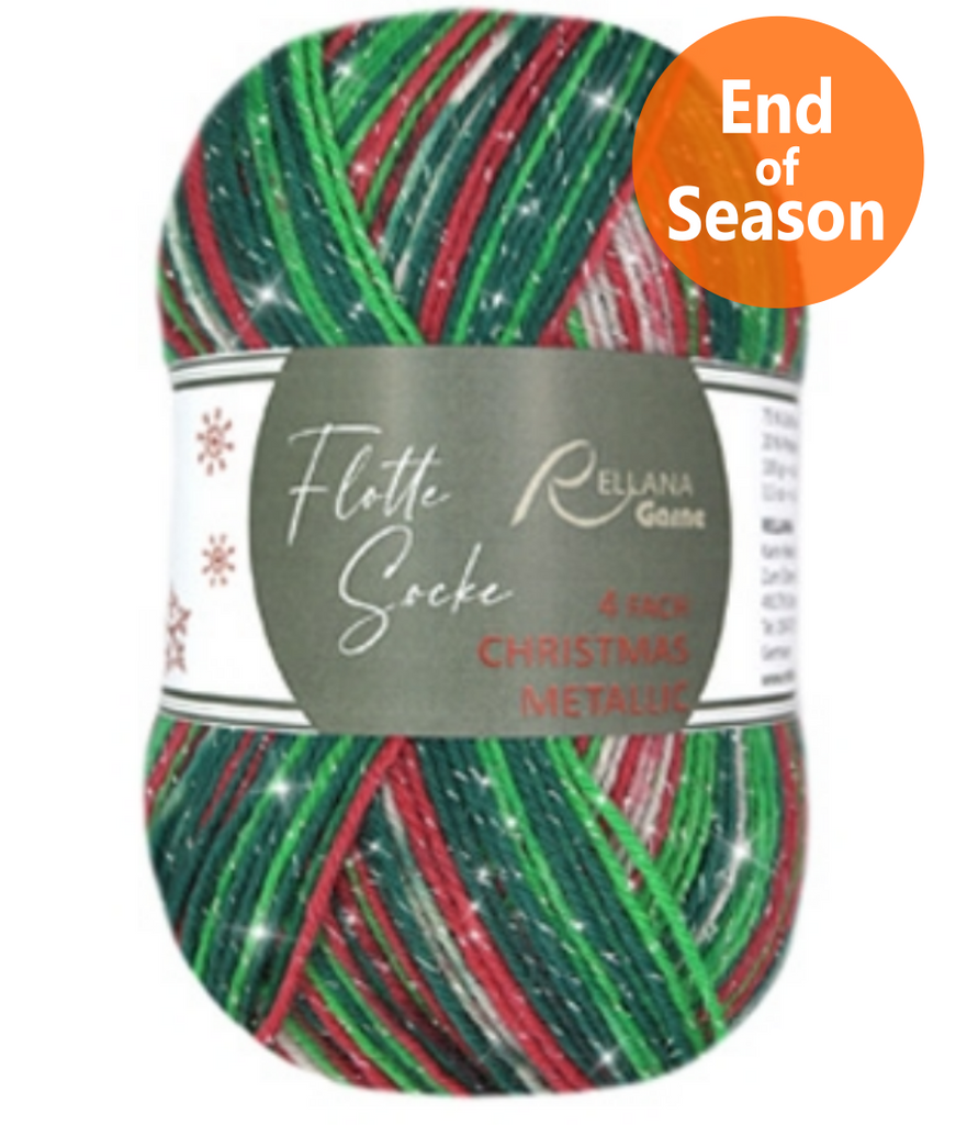 Rellana Garne Flotte Socke 4-Ply Christmas