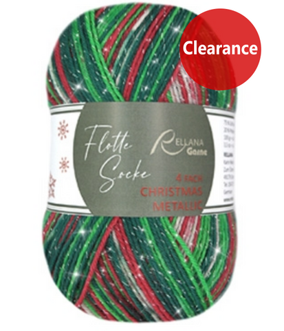 Rellana Garne Flotte Socke 4-Ply Christmas