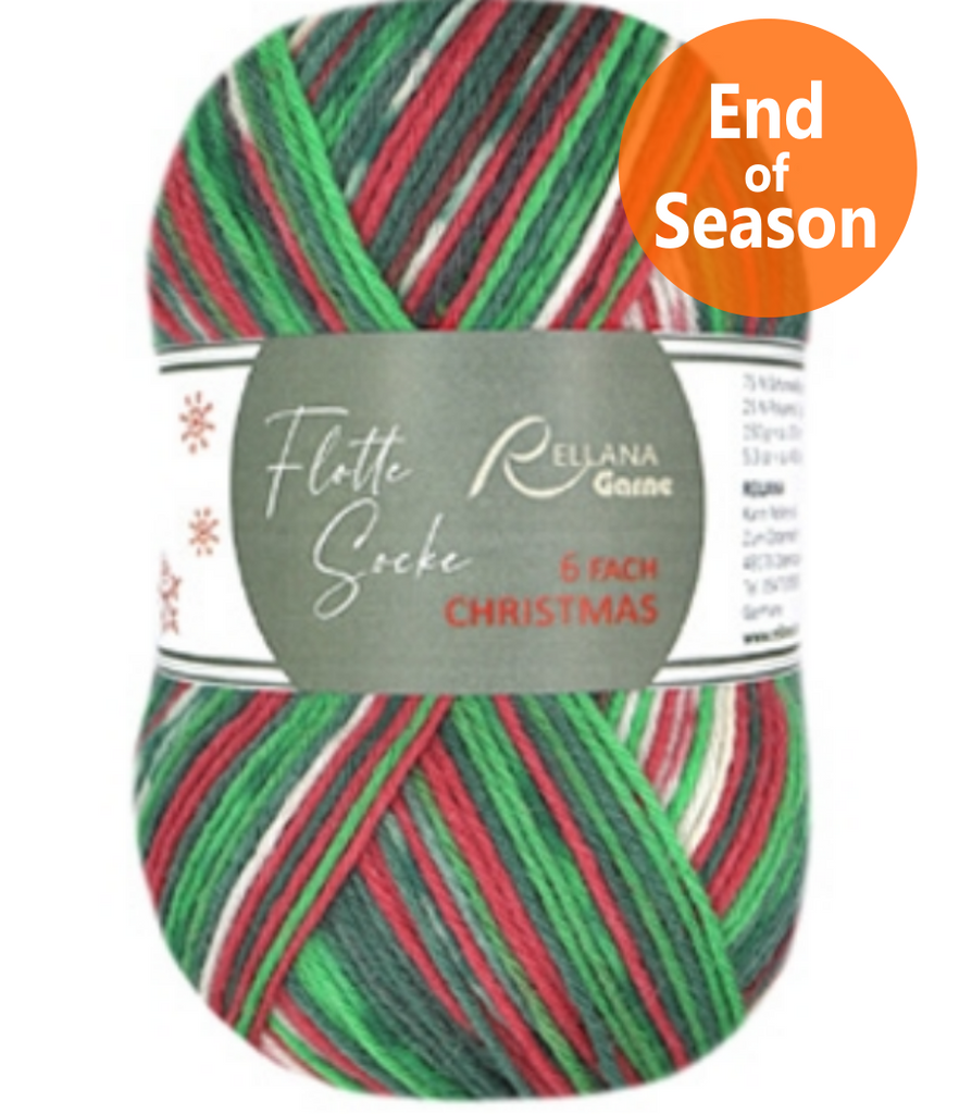 Rellana Garne Flotte Socke 6-Ply Christmas