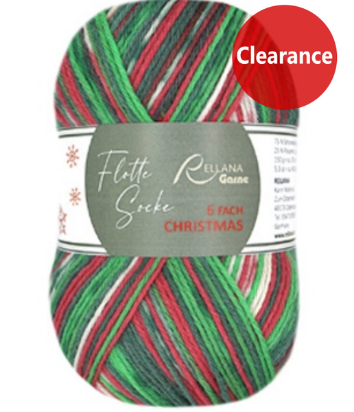 Rellana Garne Flotte Socke 6-Ply Christmas