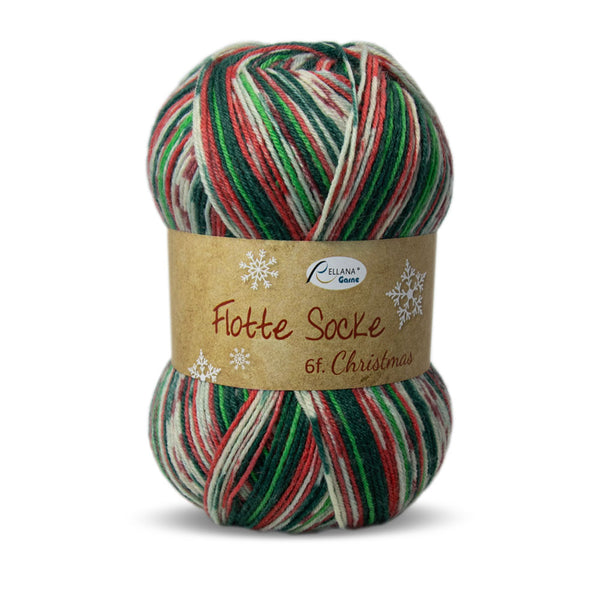 Rellana Garne Flotte Socke 6-Ply Christmas