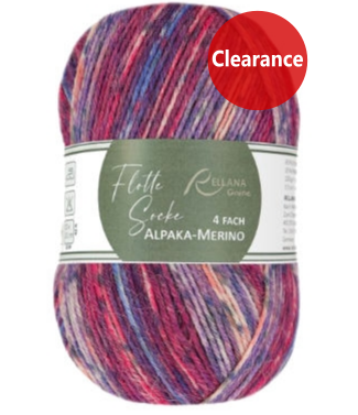 Rellana Garne Flotte Sock 4-Ply Alpaka Merino