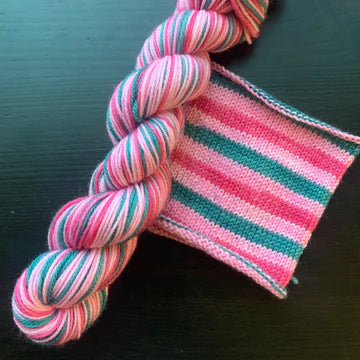 Comfy Cozy Knits Self-Striping Sock