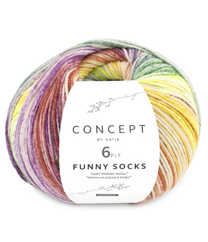 Katia Concept 6-Ply Funny Socks