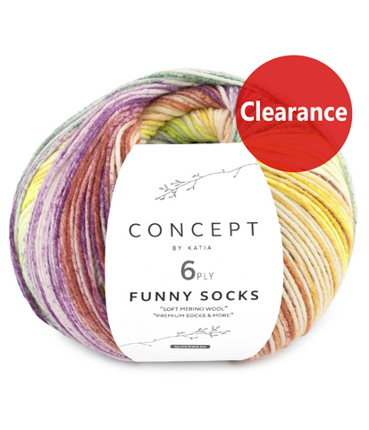 Katia Concept 6-Ply Funny Socks