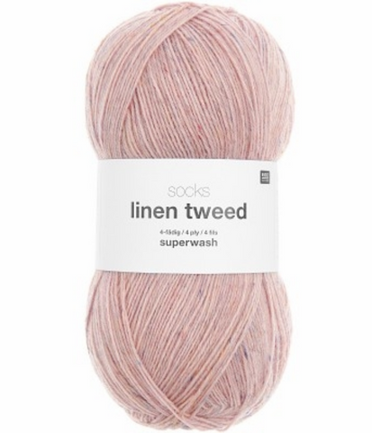 Rico Socks Linen Tweed 4-Ply
