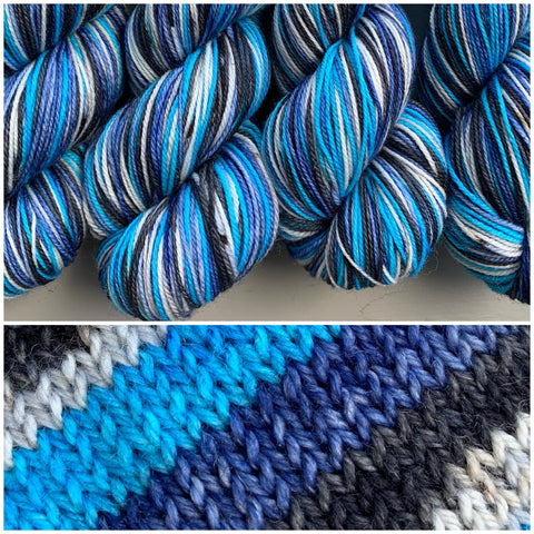 Comfy Cozy Knits Self-Striping Sock