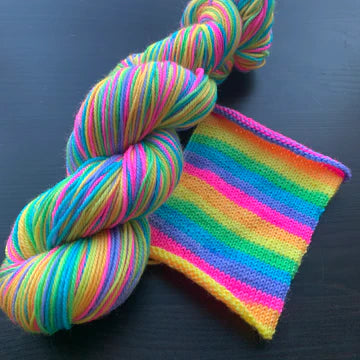 Comfy Cozy Knits Self-Striping Sock