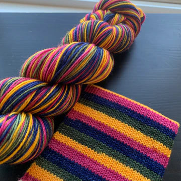 Comfy Cozy Knits Self-Striping Sock