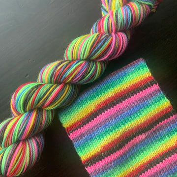 Comfy Cozy Knits Self-Striping Sock