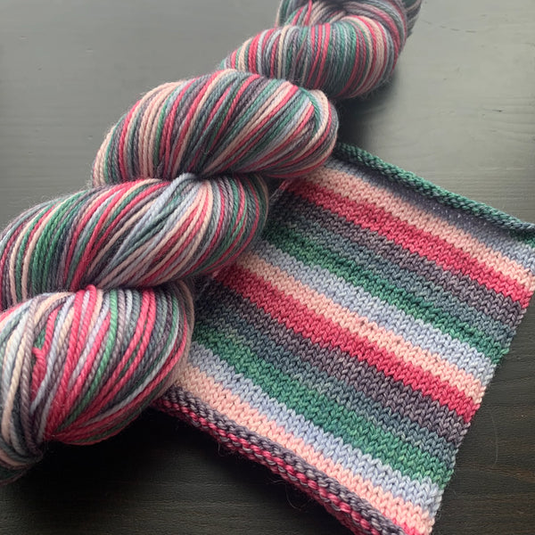 Comfy Cozy Knits Self-Striping Sock