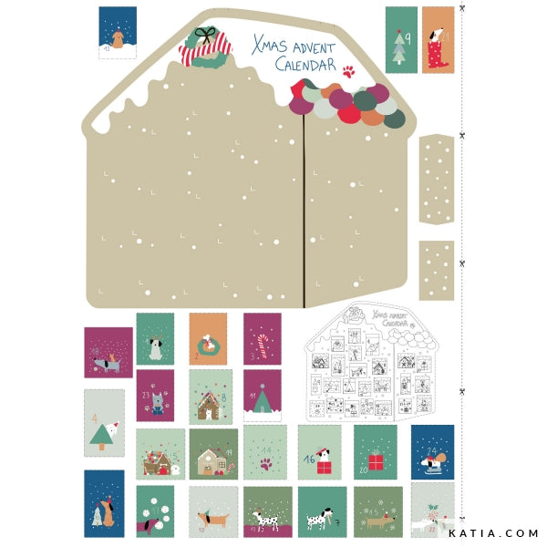 Christmas Advent Calendar Sewing Kit