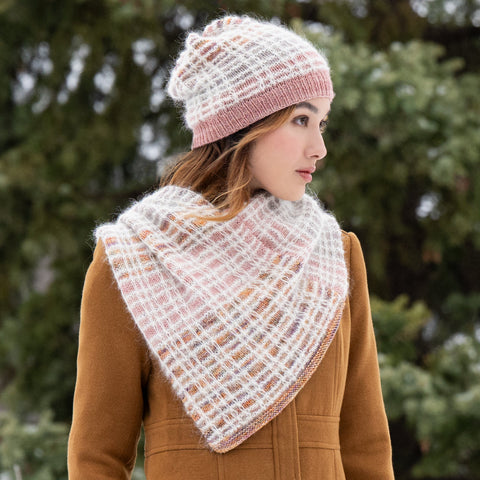 Entramado Hat & Cowl Holiday Kit