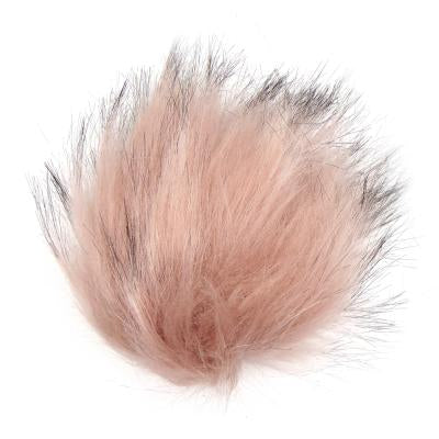 Faux Fur Pom Pom Pink Quartz, Snap Closure – Wool and Company