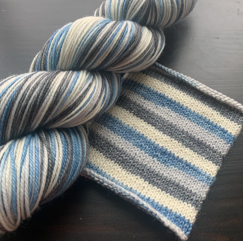 Comfy Cozy Knits Self-Striping Sock