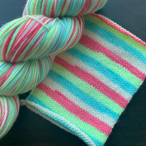 Comfy Cozy Knits Self-Striping Sock