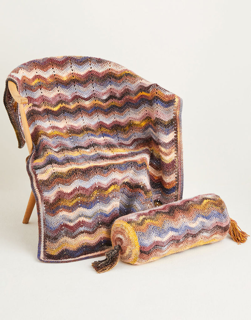 Crochet Wave Blanket & Cushion - Sirdar 10143